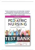 WONG'S ESSENTIALS OF PEDIATRIC NURSING 11TH EDITION TESTBANK BY Marilyn J. Hockenberry/LATEST UPDATE 2024/COMPLETE GUIDE WITH RATIONALES/ALL CHAPTERS 1-31 INCLUDED