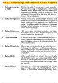 NR-503 Epidemiology final Exam with Verified Answers