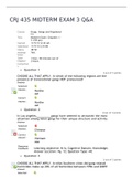 CRJ 435 MIDTERM EXAM 3 Q&A