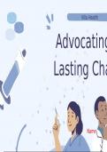 Nurs Fpx 6218 Assessment 4: Advocating For Lasting Change