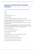 Capstone |120 Quiz exam 1 Practice Questions Containing Answers|34 Pages