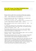 ETA CPP Exam Test Bank 2023 2024 New Questions Included Graded A+