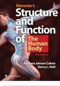 TEST BANK MEMMLERS STRUCTURE AND FUNCTION OF THE HUMAN BODY 12TH EDITION COHEN