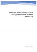 NURS 251 Pharmacology Exam 5 (2024) || Questions & Answers (Rated A+)