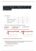 CHEM 154: Chemistry for Engineering Unit 2-9 Bundled together Latest updates with complete solution