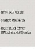 THT3701 Exam pack 2024(Questions and answers)