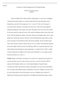 com325  week1  ass1.docx  Com325  Constructive Conflict Management: RYSA Board Meeting  COM 325 Communication & Conflict  Cahn and Abigail (2014), define conflict communication as œa process of exchanging verbal and nonverbal messages in a conflict situat