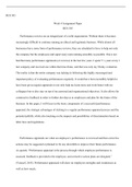 BUS303  Week  4  Assignment  Paper.docx  BUS 303  Week 4 Assignment Paper BUS 303  Performance reviews are an integral part of a solid organization. Without them it becomes increasingly difficult to continue running an ethical and legitimate business. Whi