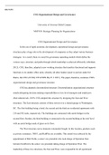 Mgt450  CSX  Organizational  Design  and  Governance.docx  MGT450  CSX Organizational Design and Governance  University of Arizona Global Campus MGT450: Strategic Planning for Organizations   CSX Organizational Design and Governance  In this era of rapid 