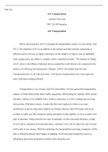 IOT  Transportation.docx  INF 220  IoT Transportation Ashford University   INF 220: IS Principles   IoT Transportation  Before discussing how (IoT) is changing the transportation system, we must define what IoT is. The definition of IoT is an addition of 