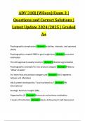 ADV 318J (Wilcox) Exam 3 | Questions and Correct Solutions | Latest Update 2024/2025 | Graded A+