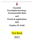 Essential Psychopharmacology-Neuroscientific Basis and Practical Applications 4ED by Stephen M. Stahl-ALL Chapters Complete