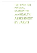 Test Bank For Physical Examination And Health Assessment By Jarvis