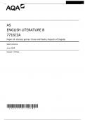 AQA AS ENGLISH LITERATURE B 7716/2A Paper 2A Literary genres: Prose and Poetry: Aspects of tragedy Mark scheme June 2024 Version: 1.0 Final