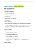 NUR 239 MEDICATIONS (ANTBIOTICS) STUDY GUIDE- Molloy College