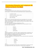 Prioritization Delegation and Assignment 4th Edition LaCharity Nursing Test Bank