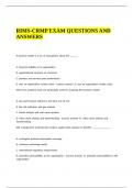 RIMS-CRMP EXAM QUESTIONS AND ANSWERS.