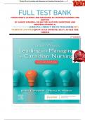 FULL TEST BANK YODER-WISE'S LEADING AND MANAGING IN CANADIAN NURSING 2ND EDITION BY JANICE WADDELL RN MA PHD (AUTHOR) QUESTIONS AND ANSWERS GRADED A+   