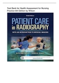 Test Bank for Health Assessment for Nursing Practice 6th Edition by Wilson Table of Content Table of Contents  Unit I. Foundations for Health Assessment  1. Introduction to Health Assessment  2. Interviewing Patients to Obtain a Health History  3. Techniq