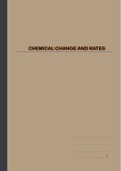 Chemical Change and Rates IEB