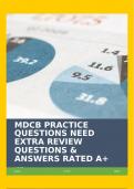 MDCB PRACTICE QUESTIONS NEED EXTRA REVIEW QUESTIONS & ANSWERS RATED A+