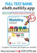  TEST BANK FOR Essentials of Marketing 17th Edition by Perreault CH01