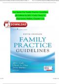 Test Banks For Family Practice Guidelines 5th Edition by Jill C. Cash; Cheryl A. Glass; ‎Jenny Mullen, All Chapters 1-23 Complete  ISBN: 9780826135834 Newest Edition 2024 Instant Pdf Download