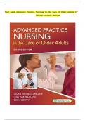 Test Bank: Advanced Practice Nursing in the Care of Older Adults, 2nd Edition by Malone - Chapters 1-19, 9780803666610 | Rationals Included