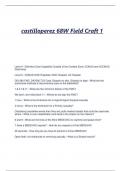 Exam (elaborations) castilloperez 68W Field Craft 1 Level 4 - Definiti 