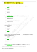 SCI-228 Week 2 Quiz (Version 2)/ 30 OUT OF 30 POINTS/ Already Graded A+ -