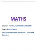 Class 12th Maths 2024: Master Chapter - Continuity and Differentiability with Expert Notes and study guide | Mathematics made easy | Mathematics in simple  