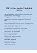 CMP 130 Exam Questions With Revised Answers