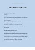 CMP 305 Exam Study Guide.