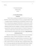 Week  5  Final  project  IT  System  Recommendation.doc  1  INF 220  IT System Recommendation  Ashford University  INF 220  IT System Recommendation  Introduction  I chose an American company that was founded by Steve Jobs, Steve Wozniak, and  Ronald Wayn