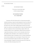 Week  5  assignment.docx (2)  Intel Annual Report Evaluation         1  ACC208  Intel Annual Report Evaluation  The University of Arizona Global Campus ACC208 Accounting for Managers   Intel Annual Report Evaluation  Part 1: Calculate Ratios  Incorporated