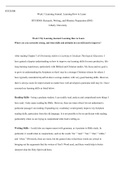 Week  3  My  Learning  Journal Learning  How  to  Learn.docx  RTCH500  Week 3 Learning Journal: Learning How to Learn  RTCH500: Research, Writing, and Ministry Preparation (D03) Liberty University  Week 3 My Learning Journal: Learning How to Learn  Where 