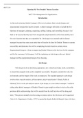 Week  2  Assignment1.docx  MGT 330  Opening My New Dunkin Donuts Location  MGT 330: Management for Organizations  Introduction  As the newly promoted district manager of five new locations, there are job designs and organizational designs that must be cre