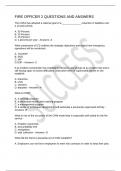 FIRE OFFICER 2 QUESTIONS AND ANSWERS