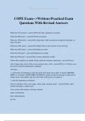 COPE Exam-->Written+Practical Exam Questions With Revised Answers