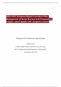 WGU D031 Evidence-Based Innovation Plan; Management of Nurse Burnout and Compassion Fatigue Latest Update with complete solution