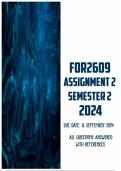 FOR2609 Assignment 2 Semester 2 2024 | Due 16 September 2024