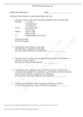 ATI Pharmacology Dosage Calculation Quiz 8