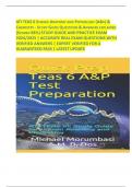 ATI TEAS 6 SCIENCE ANATOMY AND PHYSIOLOGY (A&P) & CHEMISTRY - STUDY GUIDE QUESTIONS & ANSWERS EXPLAINED (SCORED 98%) STUDY GUIDE AND PRACTICE EXAM 2024/2025 | ACCURATE REAL EXAM QUESTIONS WITH VERIFIED ANSWERS | EXPERT VERIFIED FOR A GUARANTEED PASS | LAT