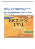 NCLEX-PN REVIEW (DELMAR'S NCLEX-PN REVIEW) 2024/2025 | ACCURATE REAL EXAM QUESTIONS WITH VERIFIED ANSWERS | EXPERT VERIFIED FOR A GUARANTEED PASS | LATEST UPDATE