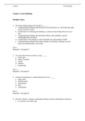  IT CIS111 TEST BANK OBJECTIVE ASSESSMENT PRACTICE CHAPTER 2: Data Modeling