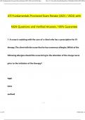 ATI Fundamentals Proctored Exam Retake (2023 / 2024) with NGN Questions and Verified Answers, 100% Guarantee