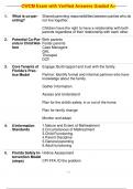  CWCM Exam with Verified Answers Graded A+