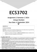 ECS3702 Assignment 2 (ANSWERS) Semester 2 2024 - DISTINCTION GUARANTEED