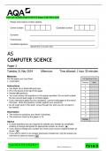 AQA AS COMPUTER SCIENCE Paper 2 QP MAY 2024