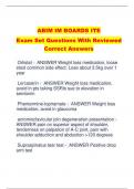 ABIM IM BOARDS ITE   Exam Set Questions With Reviewed  Correct Answers   